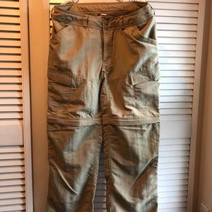 Size 12 north face convertible pants